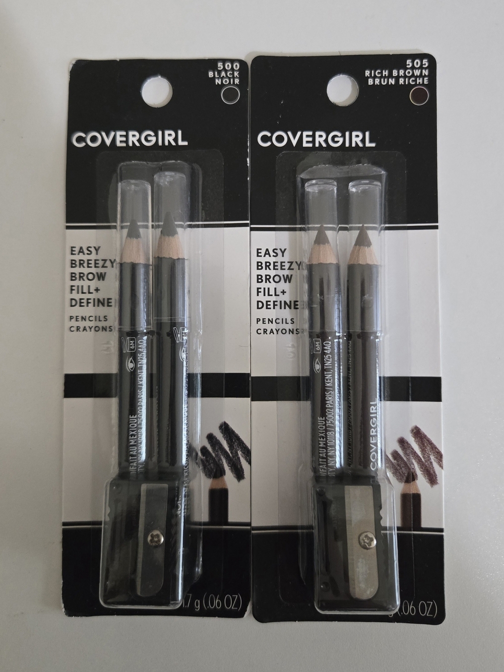 COVERGIRL Brow Fill + Define Pencil Duo — Black & Rich Brown